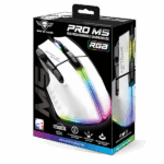 Spirit of Gamer Egér - PRO-M5 Arctic (Optikai, 12800DPI, 1000Hz, 8 gomb, harisnyázott kábel, fehér) - Image 10