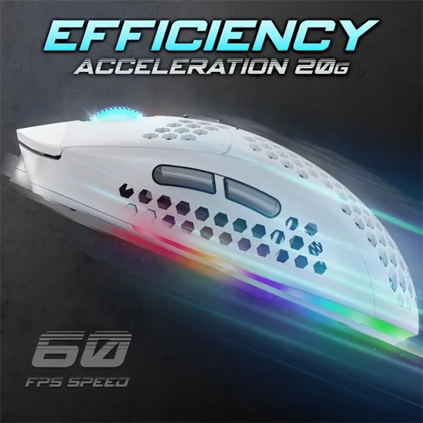 Spirit of Gamer Egér - S-PM4 RGB Arctic (Optikai, 12800DPI, 6 gomb, harisnyázott kábel, fehér) - Image 6