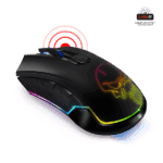 Spirit of Gamer Egér Vezeték nélküli - ELITE-M20 Wireless (4800DPI, 1000Hz, 6 gomb, Omron, harisnyázott kábel, fekete)