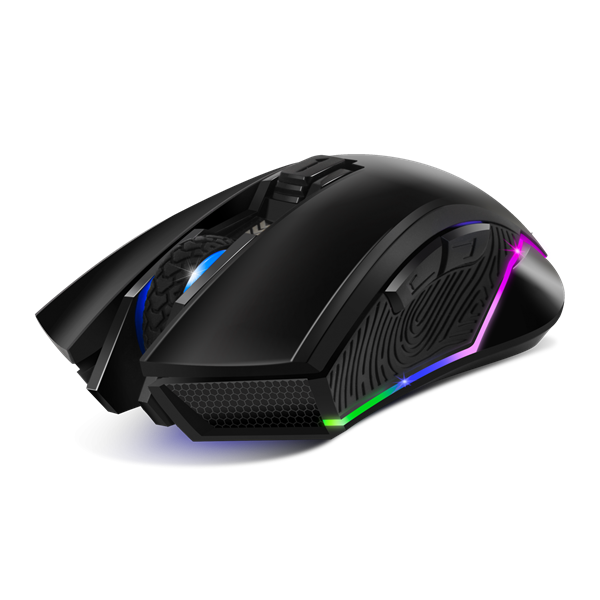 Spirit of Gamer Egér Vezeték nélküli - ELITE-M20 Wireless (4800DPI, 1000Hz, 6 gomb, Omron, harisnyázott kábel, fekete) - Image 3