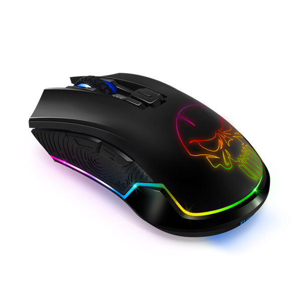 Spirit of Gamer Egér Vezeték nélküli - ELITE-M20 Wireless (4800DPI, 1000Hz, 6 gomb, Omron, harisnyázott kábel, fekete) - Image 6