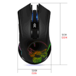 Spirit of Gamer Egér Vezeték nélküli - ELITE-M20 Wireless (4800DPI, 1000Hz, 6 gomb, Omron, harisnyázott kábel, fekete) - Image 8