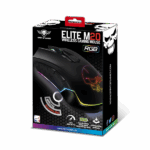 Spirit of Gamer Egér Vezeték nélküli - ELITE-M20 Wireless (4800DPI, 1000Hz, 6 gomb, Omron, harisnyázott kábel, fekete) - Image 11