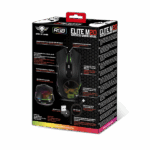 Spirit of Gamer Egér Vezeték nélküli - ELITE-M20 Wireless (4800DPI, 1000Hz, 6 gomb, Omron, harisnyázott kábel, fekete) - Image 12