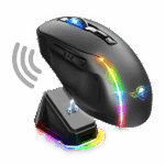 Spirit of Gamer Egér Vezeték nélküli  - ELITE-M50 Black (Optikai, 8000DPI, 1000Hz, 6 programozható gomb, RGB, fekete)