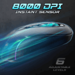 Spirit of Gamer Egér Vezeték nélküli  - ELITE-M50 Black (Optikai, 8000DPI, 1000Hz, 6 programozható gomb, RGB, fekete) - Image 7