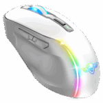 Spirit of Gamer Egér Vezeték nélküli  - ELITE-M50 White (Optikai, 8000DPI, 1000Hz, 6 programozható gomb, RGB, fehér) - Image 2