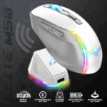 Spirit of Gamer Egér Vezeték nélküli  - ELITE-M50 White (Optikai, 8000DPI, 1000Hz, 6 programozható gomb, RGB, fehér) - Image 3