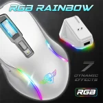 Spirit of Gamer Egér Vezeték nélküli  - ELITE-M50 White (Optikai, 8000DPI, 1000Hz, 6 programozható gomb, RGB, fehér) - Image 5