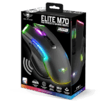 Spirit of Gamer Egér Vezeték nélküli - ELITE-M70 (Optikai, 4800DPI, 8 programozható gomb, Max.: 10m, fekete) - Image 9