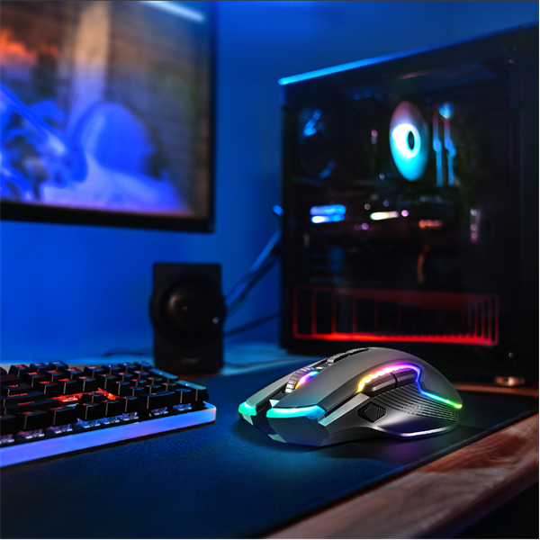 Spirit of Gamer Egér Vezeték nélküli - ELITE-M70 (Optikai, 4800DPI, 8 programozható gomb, Max.: 10m, fekete) - Image 11