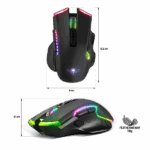 Spirit of Gamer Egér Vezeték nélküli - ELITE-M70 (Optikai, 4800DPI, 8 programozható gomb, Max.: 10m, fekete) - Image 12