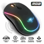 Spirit of Gamer Egér Vezeték nélküli - PRO-M9 (Optikai, 4200DPI, 6 programozható gomb, Max.: 10m, fekete)