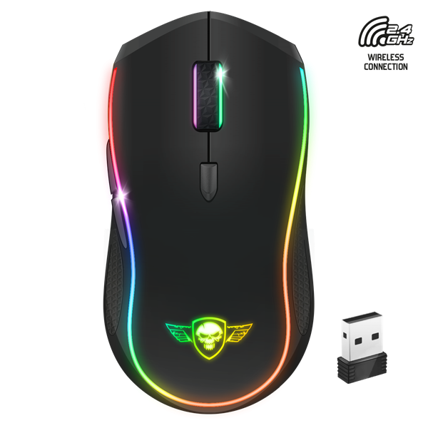 Spirit of Gamer Egér Vezeték nélküli - PRO-M9 (Optikai, 4200DPI, 6 programozható gomb, Max.: 10m, fekete) - Image 3