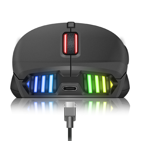 Spirit of Gamer Egér Vezeték nélküli - PRO-M9 (Optikai, 4200DPI, 6 programozható gomb, Max.: 10m, fekete) - Image 5