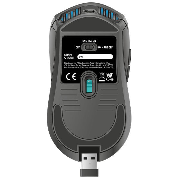 Spirit of Gamer Egér Vezeték nélküli - PRO-M9 (Optikai, 4200DPI, 6 programozható gomb, Max.: 10m, fekete) - Image 7