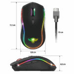 Spirit of Gamer Egér Vezeték nélküli - PRO-M9 (Optikai, 4200DPI, 6 programozható gomb, Max.: 10m, fekete) - Image 8