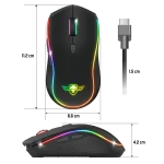 Spirit of Gamer Egér Vezeték nélküli - PRO-M9 (Optikai, 4200DPI, 6 programozható gomb, Max.: 10m, fekete) - Image 8