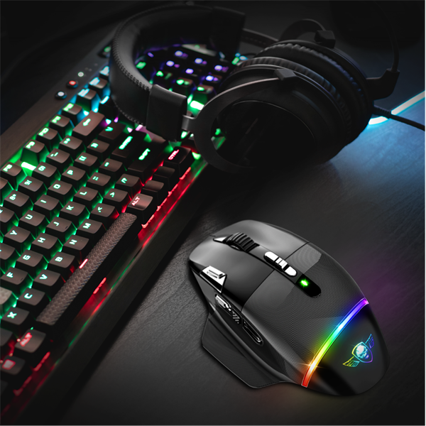 Spirit of Gamer Egér Vezeték nélküli - XPERT-M800 (Optikai, 10 000DPI, 12 programozható gomb, Max.: 10m, fekete) - Image 10