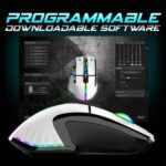 Spirit of Gamer Egér vezeték nélküli - PRO-M5 Arctic Wireless (Optikai, 8000DPI, 8 gomb, fehér) - Image 8