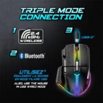 Spirit of Gamer Egér vezeték nélküli - PRO-M5 Wireless (Optikai, 8000DPI, 8 gomb, fekete) - Image 4