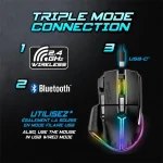 Spirit of Gamer Egér vezeték nélküli - PRO-M5 Wireless (Optikai, 8000DPI, 8 gomb, fekete) - Image 4