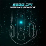 Spirit of Gamer Egér vezeték nélküli - PRO-M5 Wireless (Optikai, 8000DPI, 8 gomb, fekete) - Image 5
