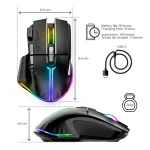 Spirit of Gamer Egér vezeték nélküli - PRO-M5 Wireless (Optikai, 8000DPI, 8 gomb, fekete) - Image 11