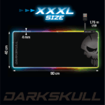 Spirit of Gamer Egérpad - Darkskull RGB Mouse Pad XXXL (RGB háttérvilágítás, USB Hub, 900 x 400 x 4mm; fekete) - Image 8