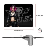 Spirit of Gamer Egérpad - Phantom (420 x 330 x 4mm; varrott szélek; üveg felület; fekete) - Image 10