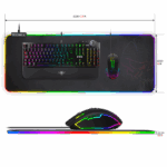 Spirit of Gamer Egérpad - Darkskull RGB - XXL (RGB háttérvilágítás, 800 x 300 x 4mm; fekete) - Image 4