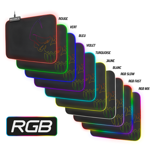 Spirit of Gamer Egérpad - RGB Medium (RGB háttérvilágítás, 350 x 255 x 3mm; fekete) - Image 6