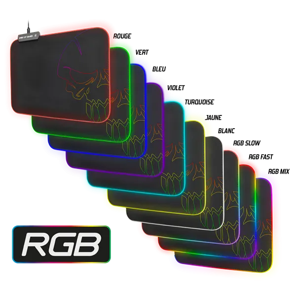 Spirit of Gamer Egérpad - RGB Medium (RGB háttérvilágítás, 350 x 255 x 3mm; fekete) - Image 6