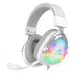 Spirit of Gamer Fejhallgató - ELITE H40 White (MultiPlatform, RGB, 3.5mm Jack, mikrofon, hangerőszabályzó, nagy-párnás)