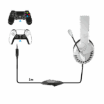Spirit of Gamer Fejhallgató - PRO-H3 Playstation (PS4/PS5, mikrofon, 3.5mm jack, hangerőszabályzó, 1m kábel, fehér) - Image 6