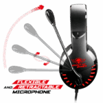 Spirit of Gamer Fejhallgató - PRO-H3 Red (MultiPlatform, mikrofon, 3.5mm jack, hangerőszabályzó, 2m kábel, piros) - Image 4