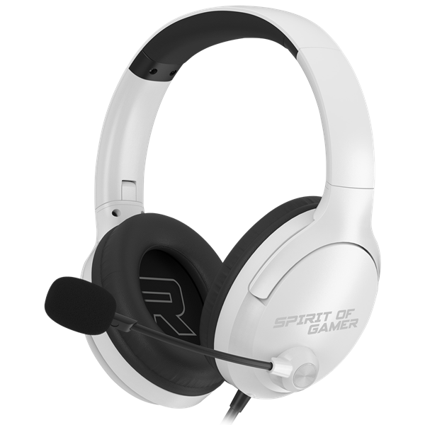 Spirit of Gamer Fejhallgató - PRO-H4 White (MultiPlatform, mikrofon, 3.5mm jack, hangerőszabályzó, fehér) - Image 1