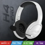 Spirit of Gamer Fejhallgató - PRO-H4 White (MultiPlatform, mikrofon, 3.5mm jack, hangerőszabályzó, fehér) - Image 2