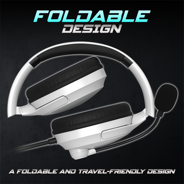 Spirit of Gamer Fejhallgató - PRO-H4 White (MultiPlatform, mikrofon, 3.5mm jack, hangerőszabályzó, fehér) - Image 8