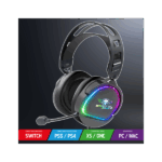 Spirit of Gamer Fejhallgató - PRO-H6 RGB Black (MultiPlatform, mikrofon, 3.5mm jack, hangerőszabályzó, 2m kábel, fekete) - Image 3