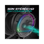 Spirit of Gamer Fejhallgató - PRO-H6 RGB Black (MultiPlatform, mikrofon, 3.5mm jack, hangerőszabályzó, 2m kábel, fekete) - Image 4