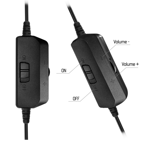 Spirit of Gamer Fejhallgató - PRO-H7 (MultiPlatform, mikrofon, 3.5mm jack, hangerőszabályzó, 2m kábel, fekete) - Image 4