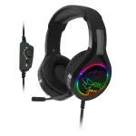 Spirit of Gamer Fejhallgató - PRO-H8 RGB Dark (MultiPlatform, mikrofon, 3.5mm jack, hangerőszabályzó, 2m kábel, fekete) - Image 2