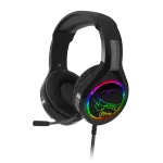 Spirit of Gamer Fejhallgató - PRO-H8 RGB Dark (MultiPlatform, mikrofon, 3.5mm jack, hangerőszabályzó, 2m kábel, fekete) - Image 5
