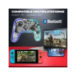 Spirit of Gamer Gamepad Vezeték Nélküli - Pulse Bluetooth (BT, Vibration, PC/iOS/Android kompatibilis, fekete-kék) - Image 2