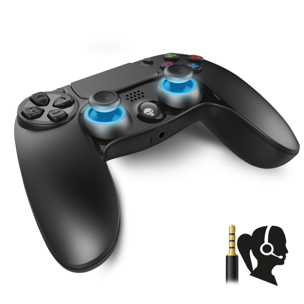 Spirit of Gamer Gamepad Vezeték Nélküli - XGP Bluetooth PS4 (USB, Vibration, PS4 kompatibilis, fekete-kék) - Image 2