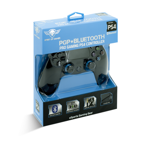 Spirit of Gamer Gamepad Vezeték Nélküli - XGP Bluetooth PS4 (USB, Vibration, PS4 kompatibilis, fekete-kék) - Image 5