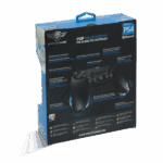 Spirit of Gamer Gamepad Vezeték Nélküli - XGP Bluetooth PS4 (USB, Vibration, PS4 kompatibilis, fekete-kék) - Image 6