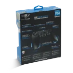 Spirit of Gamer Gamepad Vezeték Nélküli - XGP Bluetooth PS4 (USB, Vibration, PS4 kompatibilis, fekete-kék) - Image 6