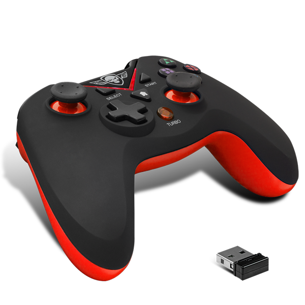 Spirit of Gamer Gamepad Vezeték Nélküli - XGP WIRELESS Red (USB, Vibration, PC és PS3 kompatibilis, fekete-piros) - Image 3